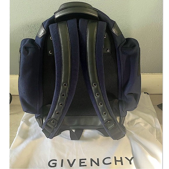 Authentic Givenchy Riccardo Tisci Wool & Mesh Studded Backpack - Picture 2 of 12